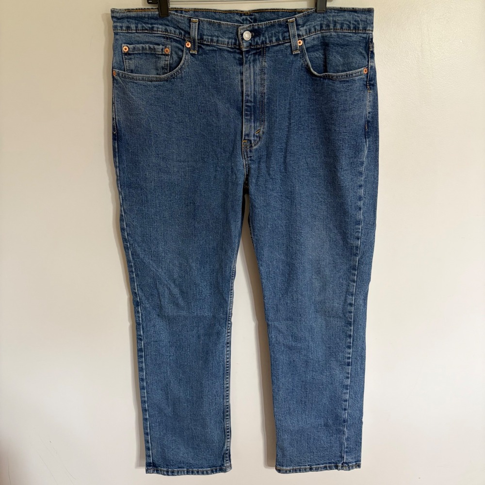 Levis 514 Straight Fit Mens Blue Denim Jeans W38 L30 Medium Wash